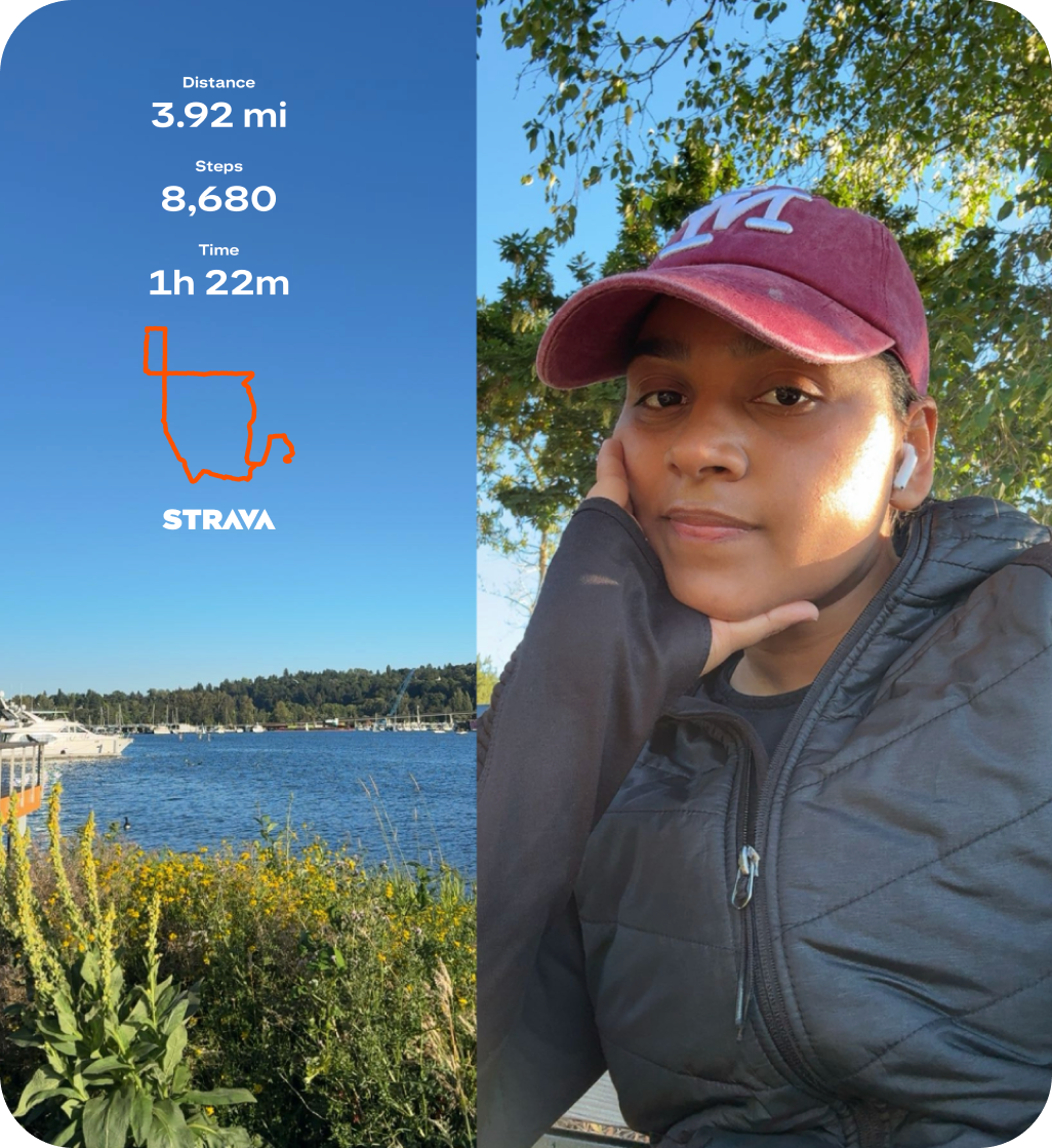 on runs, exploring the city
